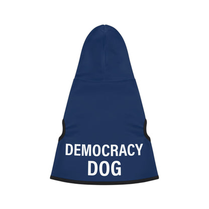 Democracy Dog Pet Hoodie – Political Statement Cozy Pullover for Dogs