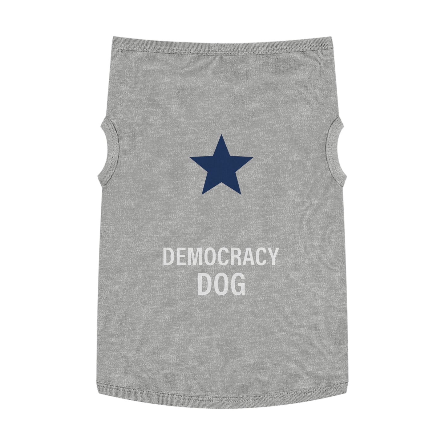 Democracy Dog Pet Tank Top — Patriotic Star Dog Shirt for Election & 4th of July