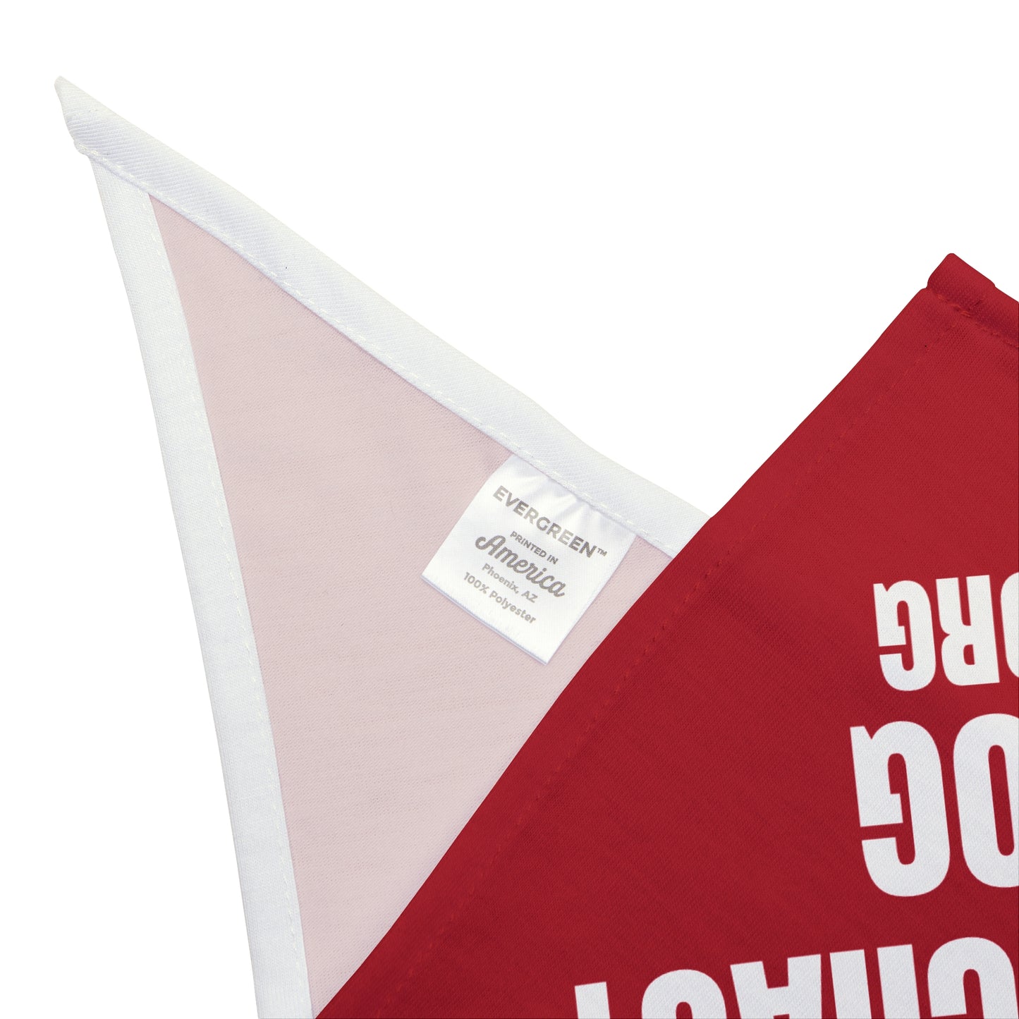 Democracy Dog Pet Bandana — Red Political Statement Bandana for Dogs