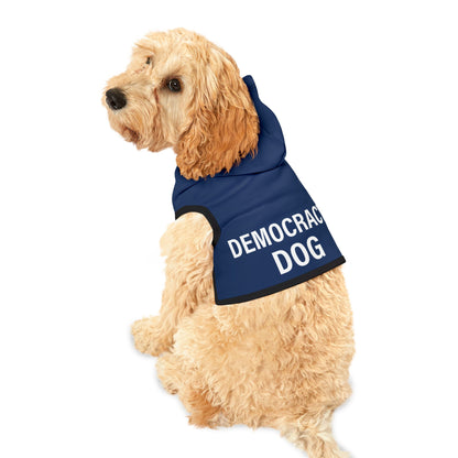 Democracy Dog Pet Hoodie – Political Statement Cozy Pullover for Dogs