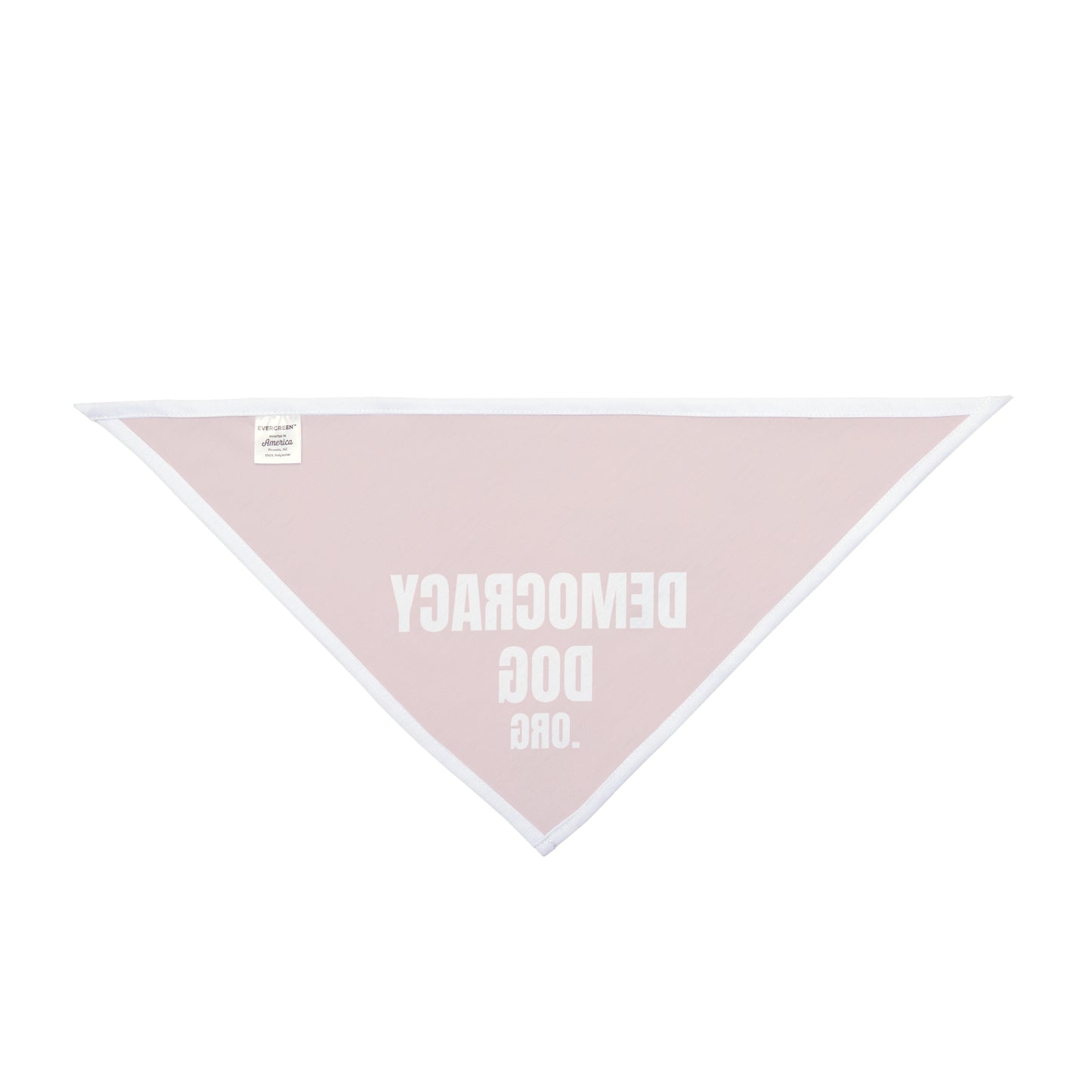 Democracy Dog Pet Bandana — Red Political Statement Bandana for Dogs
