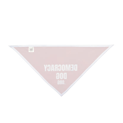Democracy Dog Pet Bandana — Red Political Statement Bandana for Dogs