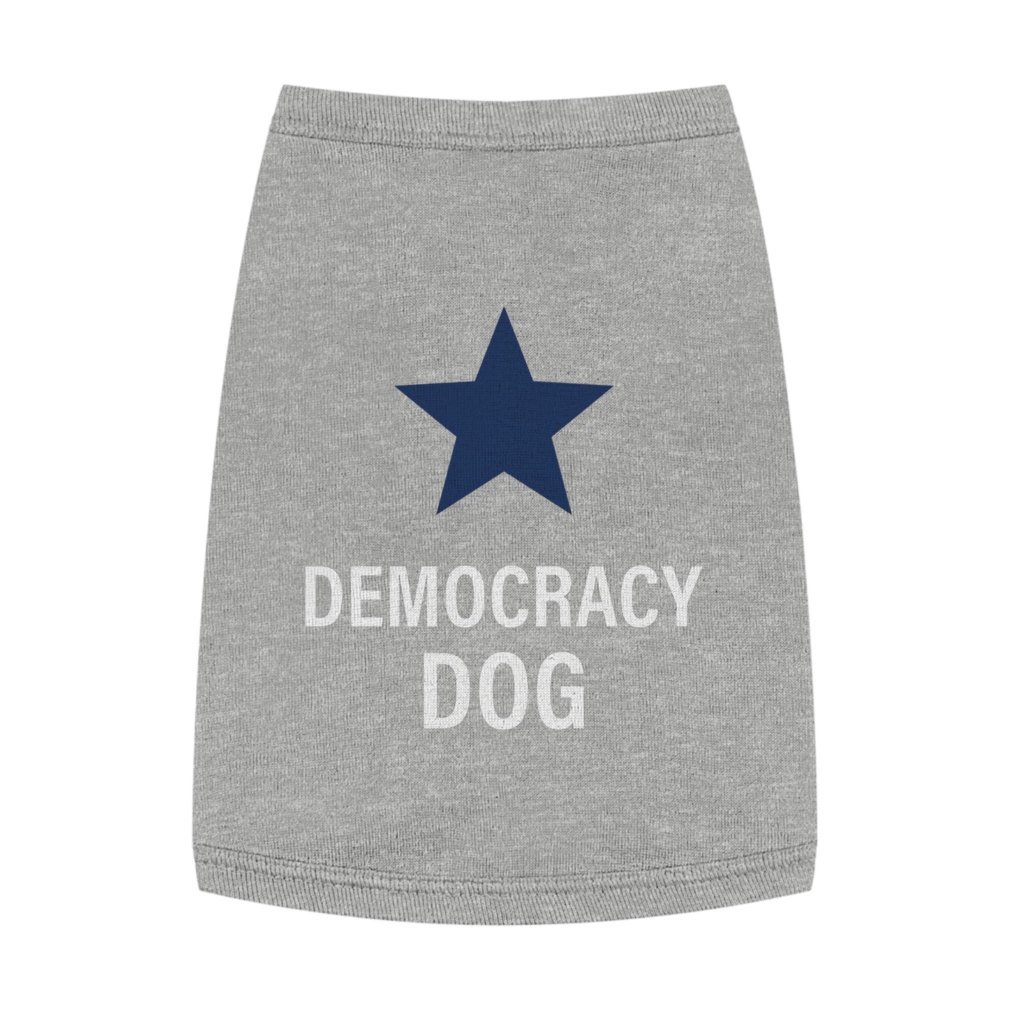 Democracy Dog Pet Tank Top — Patriotic Star Dog Shirt for Election & 4th of July
