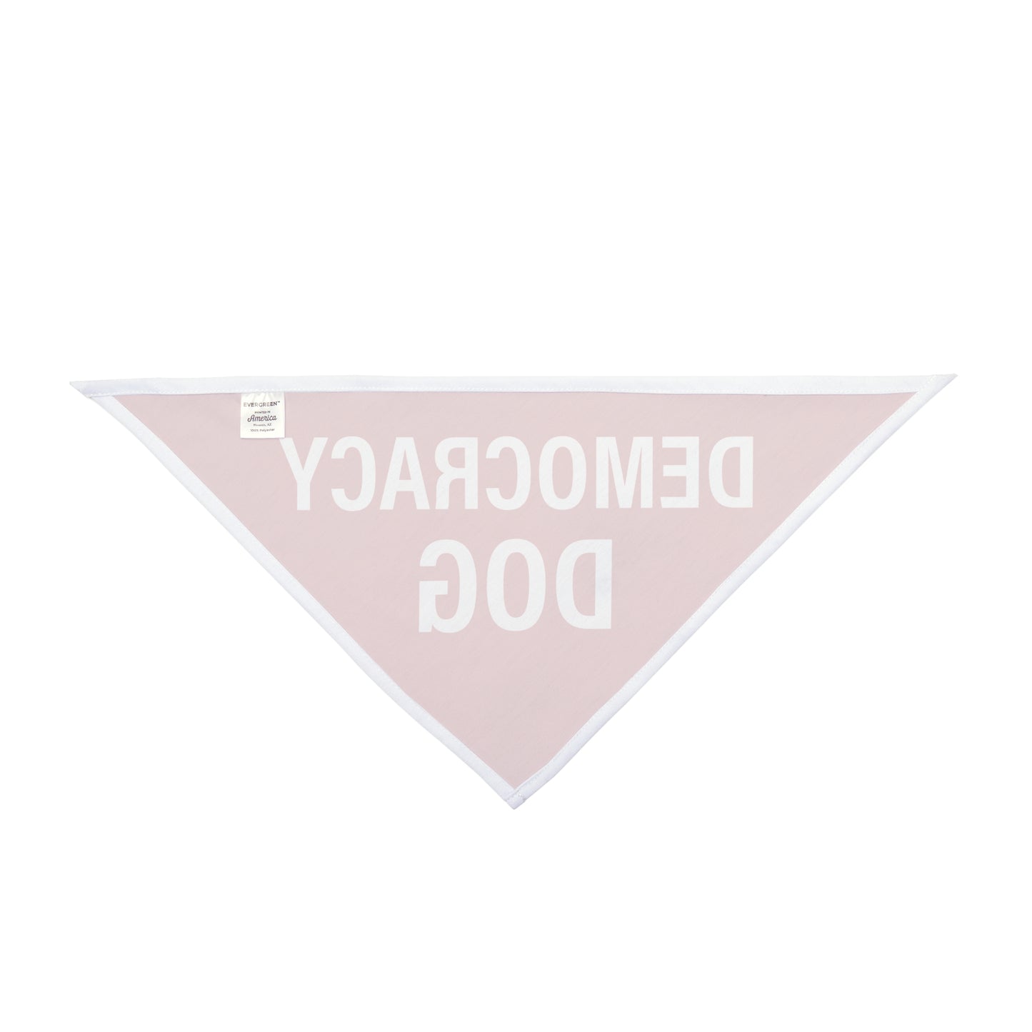 Democracy Dog Pet Bandana — Red Political Statement Bandana for Dogs