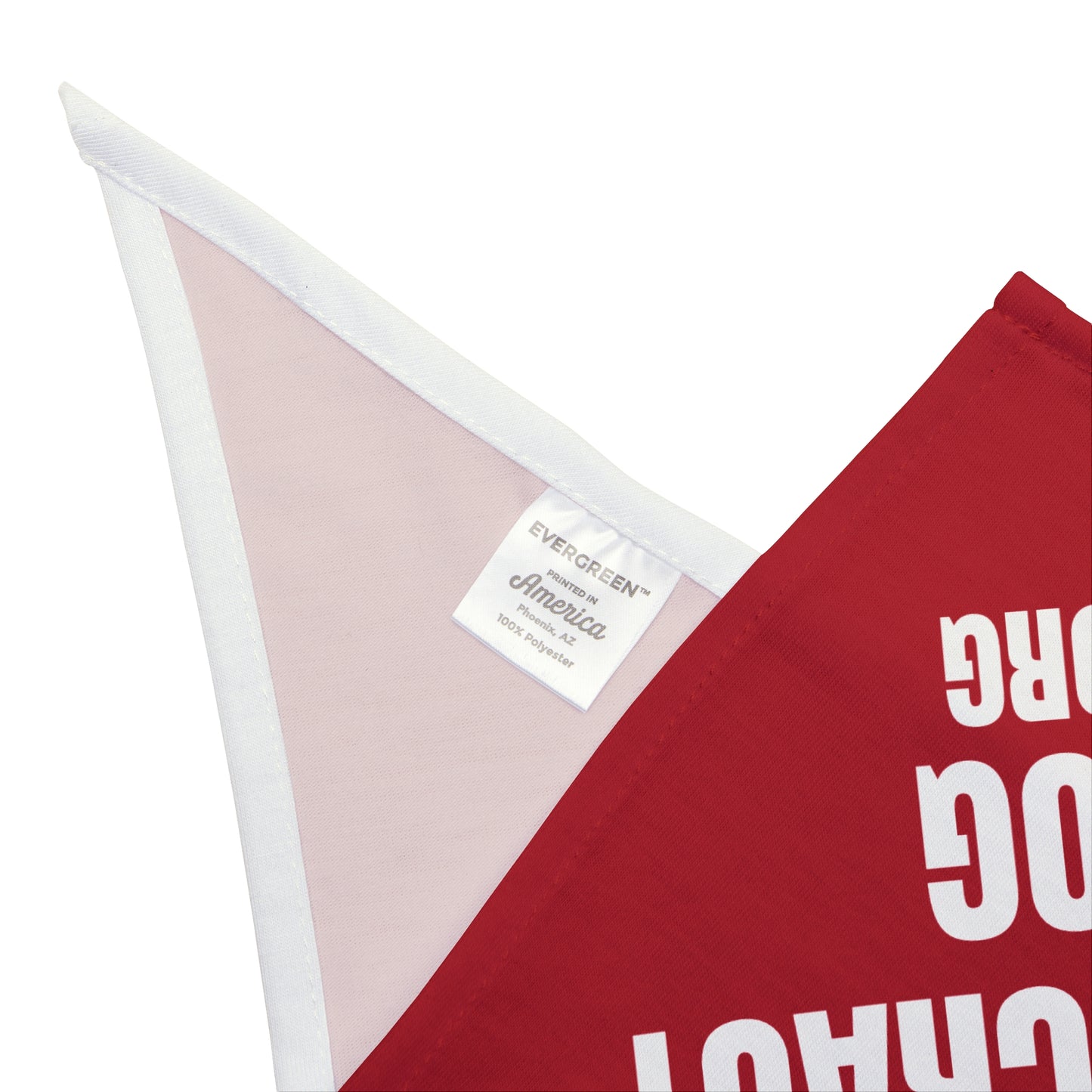 Democracy Dog Pet Bandana — Red Political Statement Bandana for Dogs