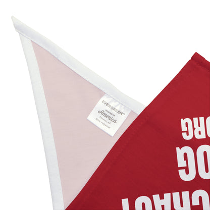 Democracy Dog Pet Bandana — Red Political Statement Bandana for Dogs