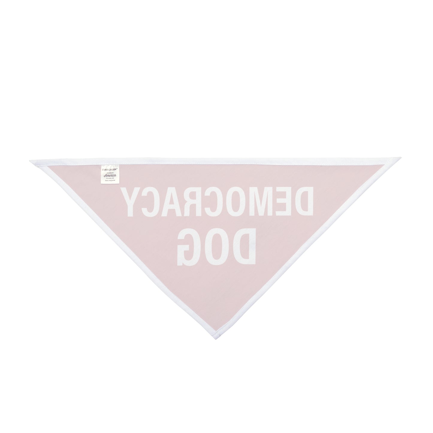 Democracy Dog Pet Bandana — Red Political Statement Bandana for Dogs