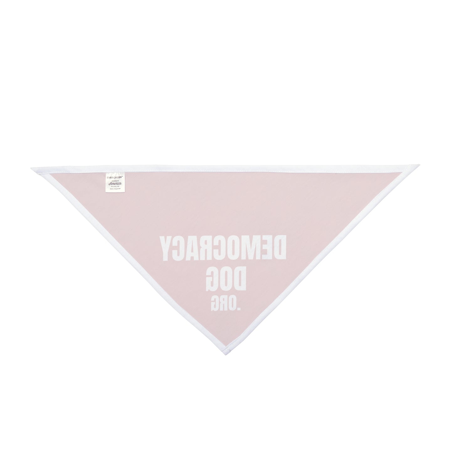 Democracy Dog Pet Bandana — Red Political Statement Bandana for Dogs