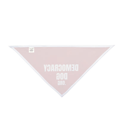 Democracy Dog Pet Bandana — Red Political Statement Bandana for Dogs