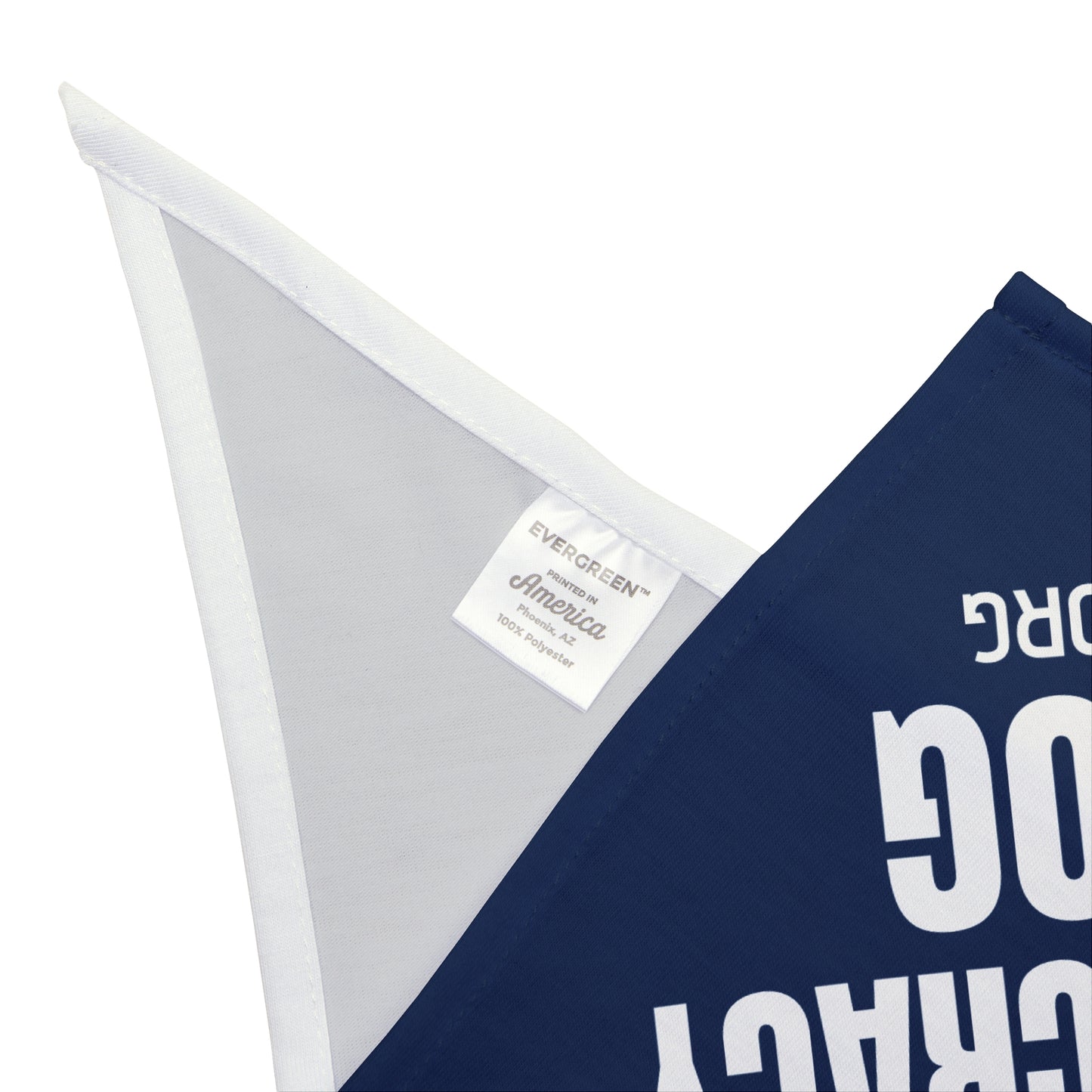 Democracy Dog Pet Bandana — Patriotic Blue Dog Bandana with 'DEMOCRACY DOG' Text
